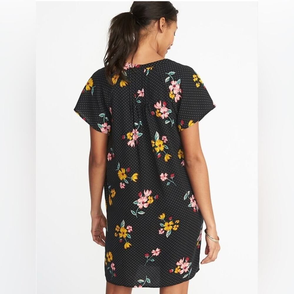 Old Navy Black Floral dress size XS - Picture 2 of 8